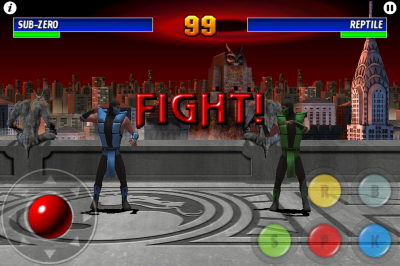 Ultimate Mortal Kombat 3 for iPhone battle