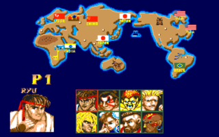 STREET FIGHTER II(AMIGA) select