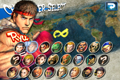 STREET FIGHTER IV VOLT select