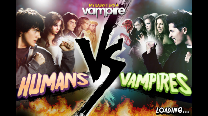 Humans VS Vampires title