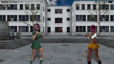 Schoolgirl Fighting Game battle