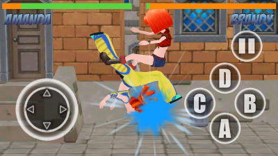 School Girl Fighting 3D summer