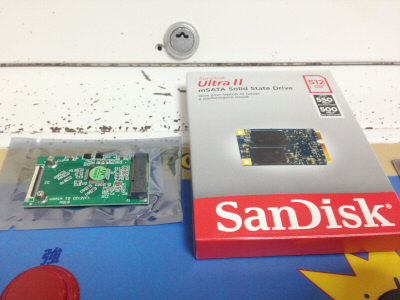 SANDISKのmSATA SSD UltraII 512GB